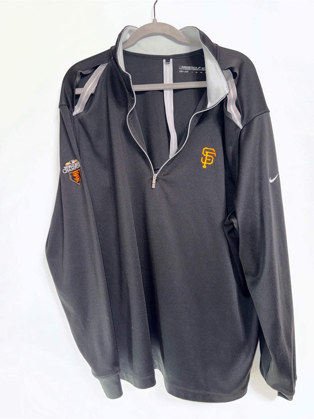 Vintage Nike Golf San Francisco Giants 2010 WS Champions XXL Vented Wind Shirt
